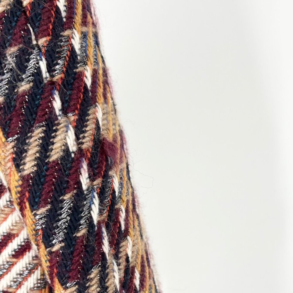 Sandro Marianne Herringbone Wool Blend Multicolor Blazer - Picture 4 of 9